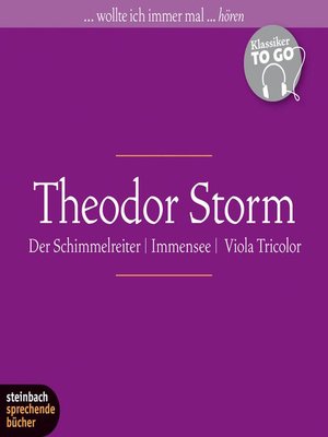 cover image of Der Schimmelreiter / Immensee / Viola Tricolor (Ungekürzt)